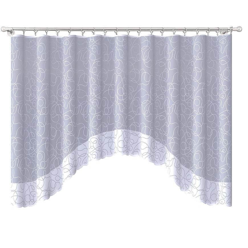E-shop Žakarová záclona NIKA 300x160 biely
