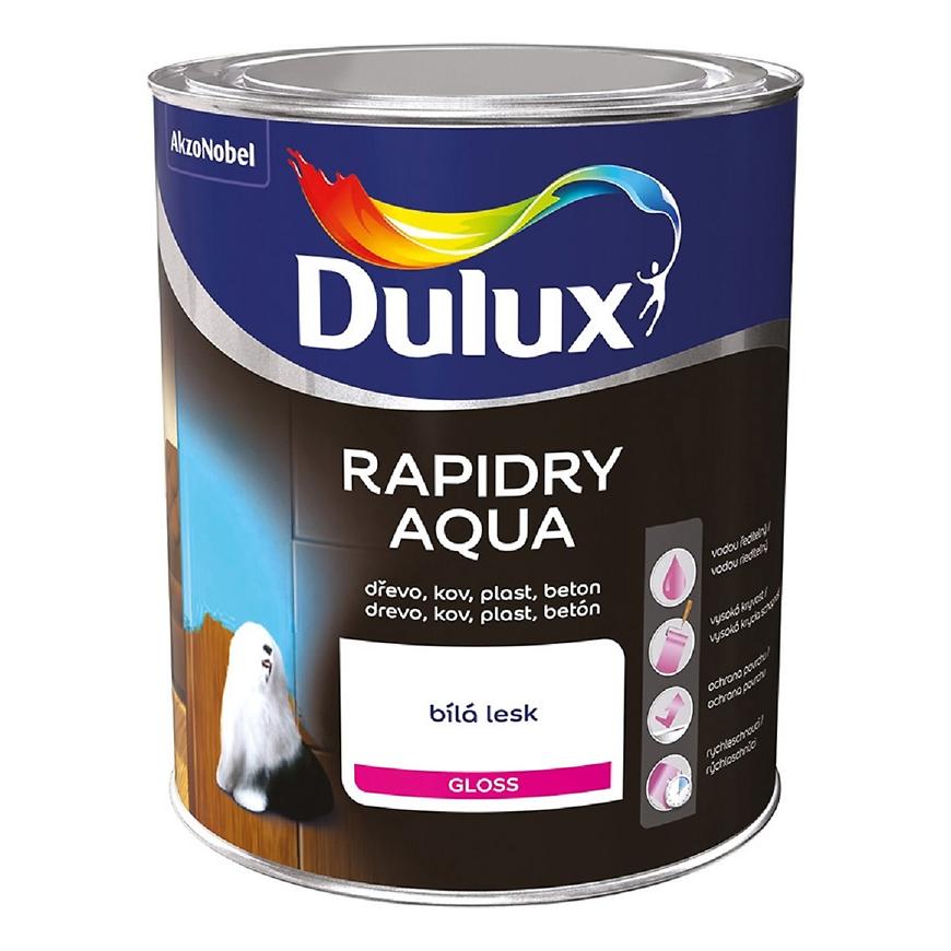 E-shop Dulux Rapidry Aqua Biela Lesk 0,75L