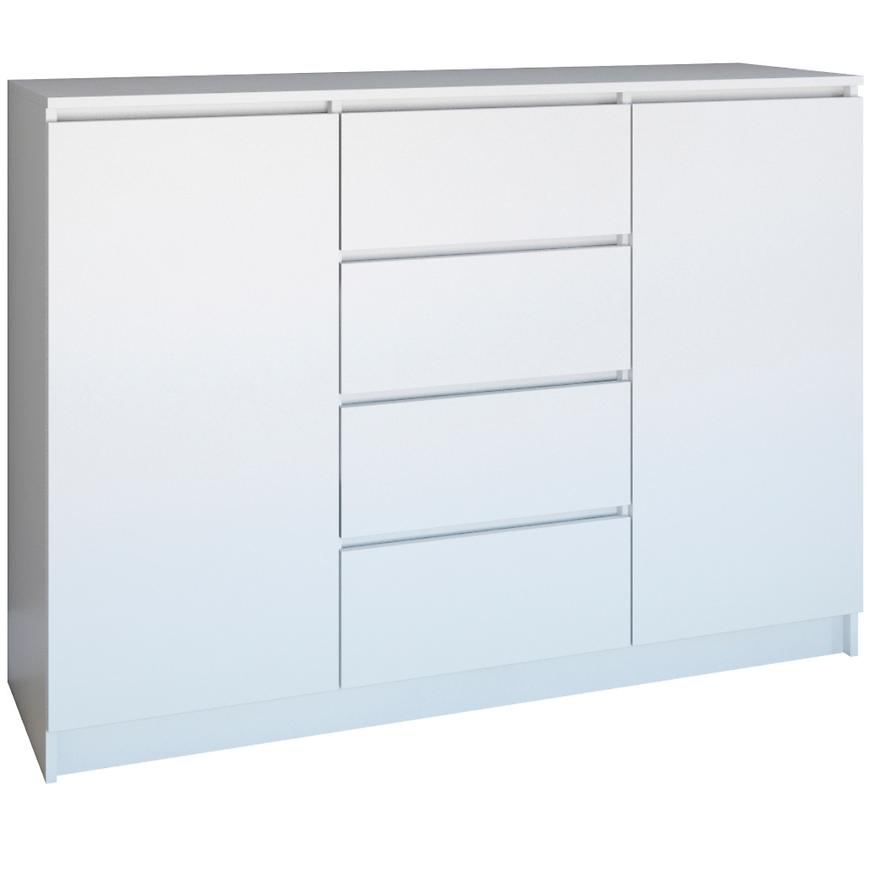 Komoda 2D4S 120 biela mat