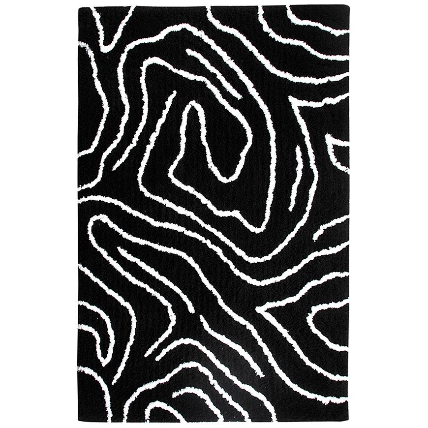 Koberec Shaggy BlackCurves 1,4/1,9 PSR-13557 čierny