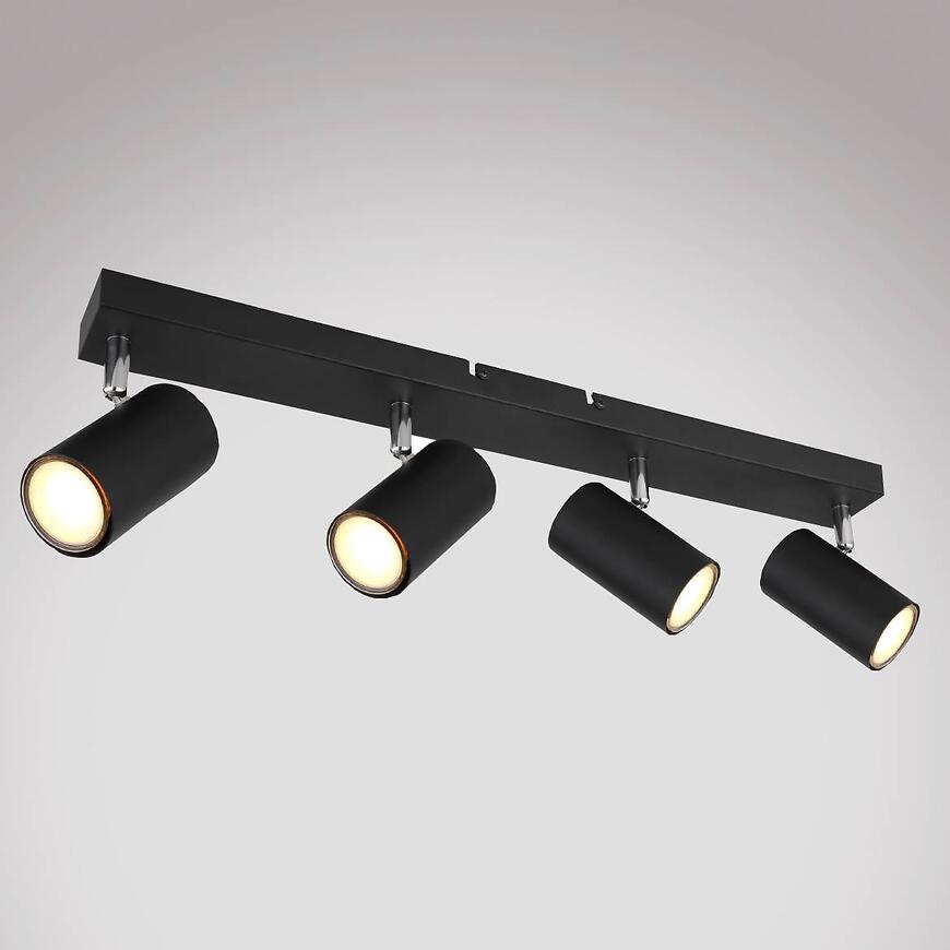 Stropné bodové svietidlo 57910-4B Čierna LS4