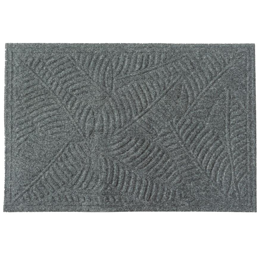 Rohožka textile 45x70 šedý list