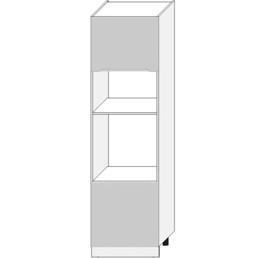 Kuchynská skrinka Zoya D60pk Mv 2133 Pl Svetlo šedá mat/biely