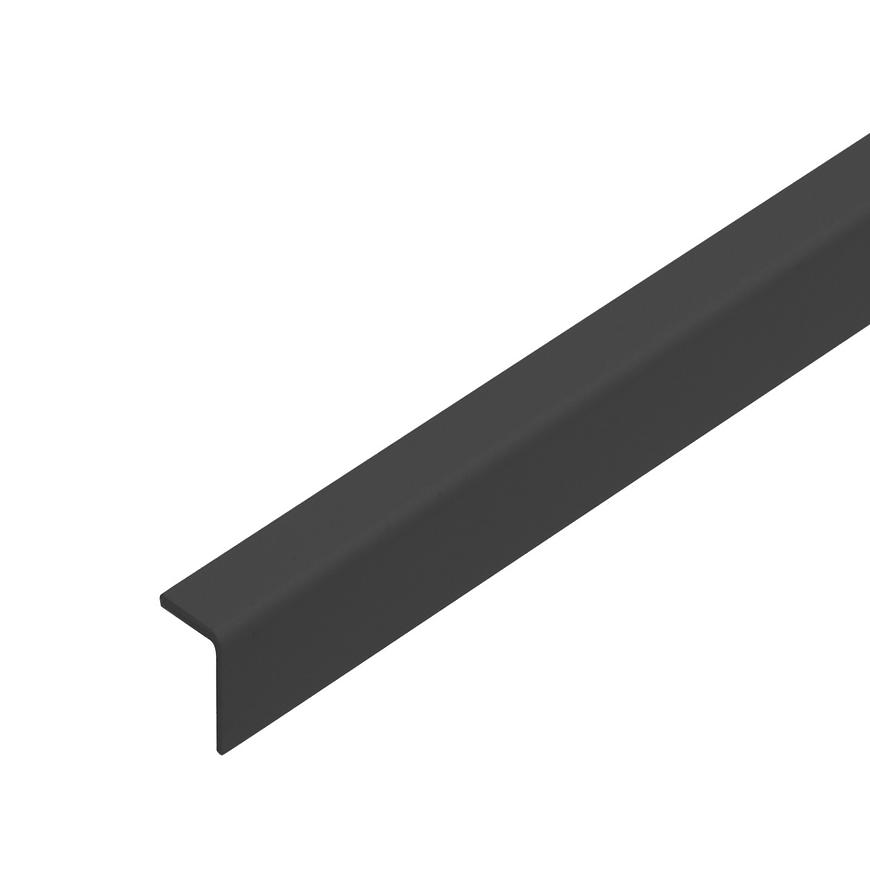 E-shop Uholník PVC 20x20 čierny 2.75m