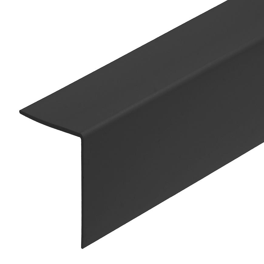 E-shop Uholník PVC 40x40 čierny 2.75m