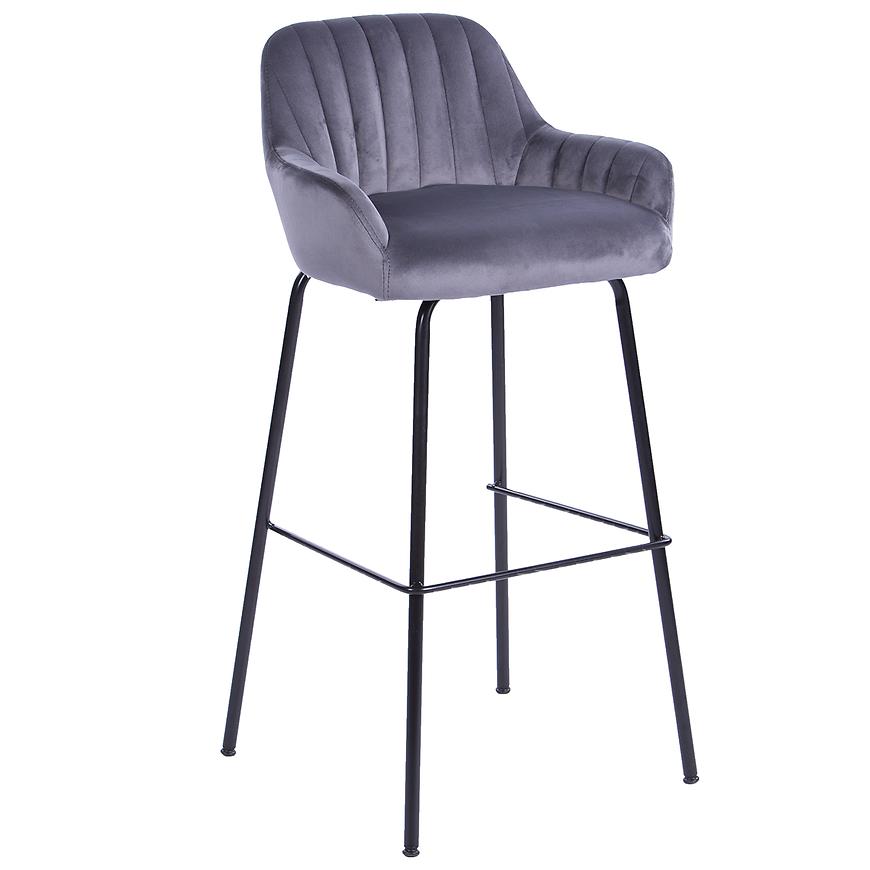Barová stolička 2-170a Grey Velvet