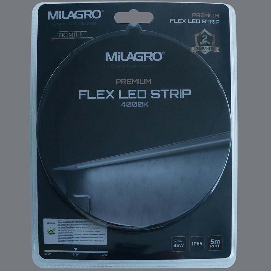 Páska LED 5M + Napájanie IP65 4000K MLZ8025 MILAGRO