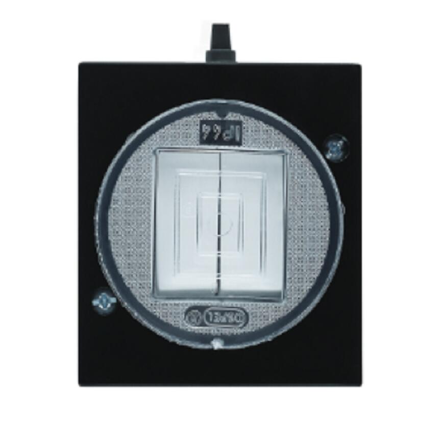 PLM.WH-2.CZ Hermetický dvojitý vypínač, čierny