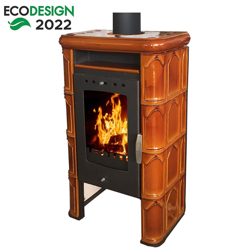 Krbové kachle Bergamo II goldbrown 7 kW