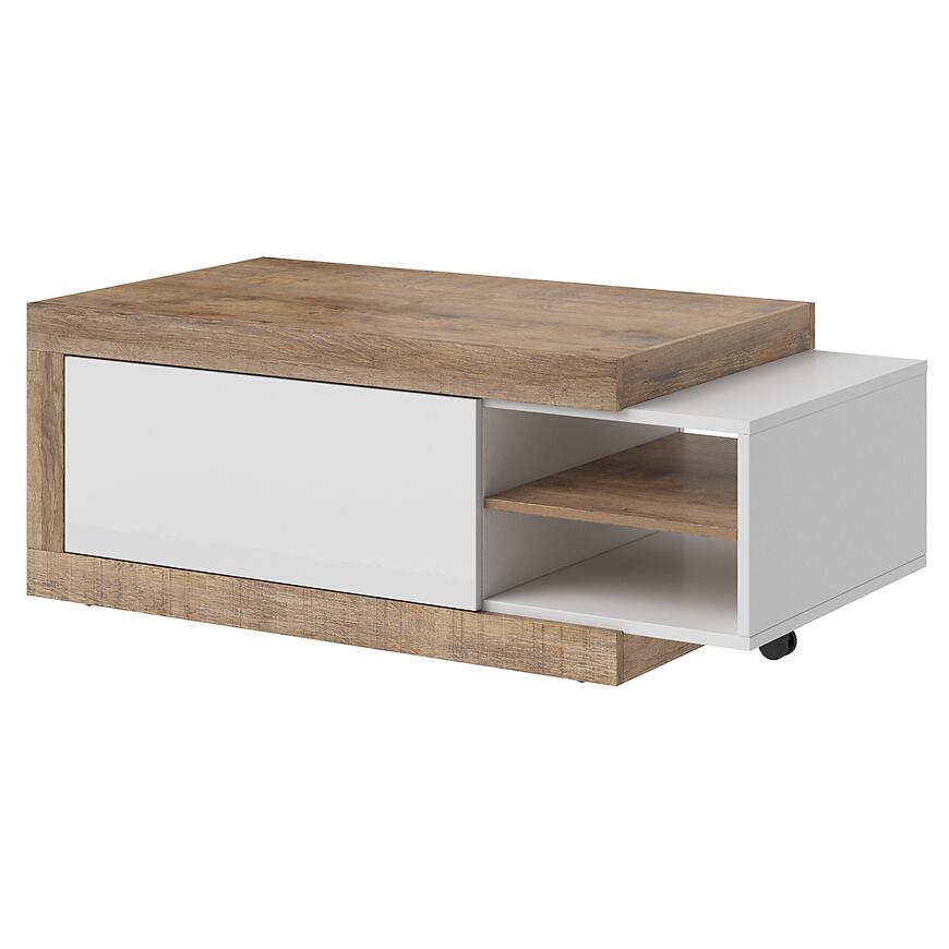 Konferenčný stolík Sintra 99 dub samdal-biely/dub Samdal-biely lesk