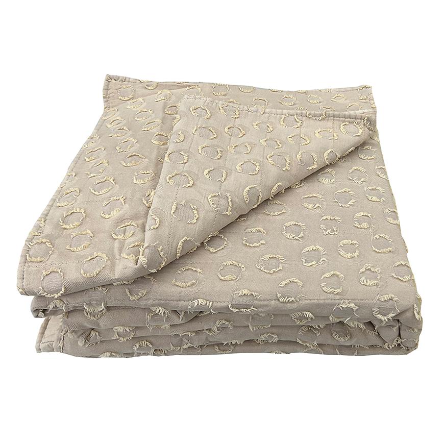 Prikrývka na posteľ Milo 220x250 béžová Merkury Home