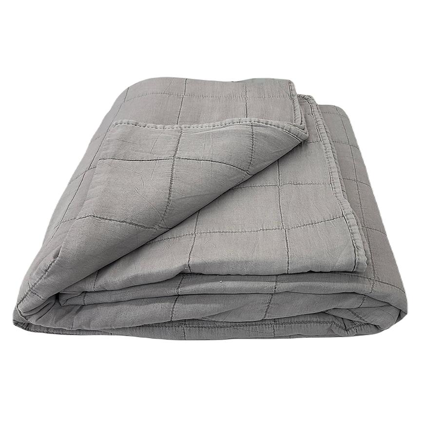 Prikrývka na posteľ Juni 220x250 tmavosivá Merkury Home