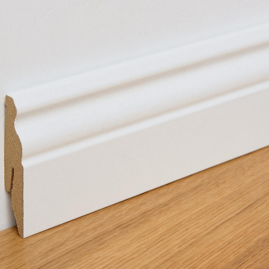 Dyhovaná lišta LO3 15x60x2400 mm biela frez