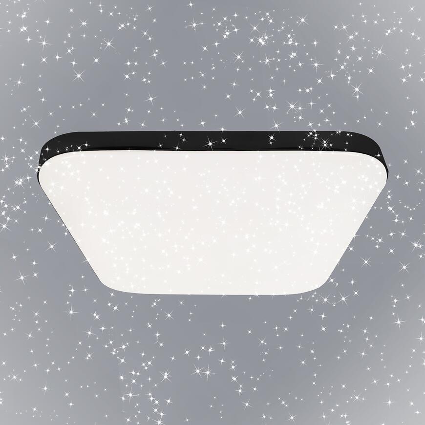 Stropné prisadené svietidlo Avalon Black EK77860 12W KW SKY PL1