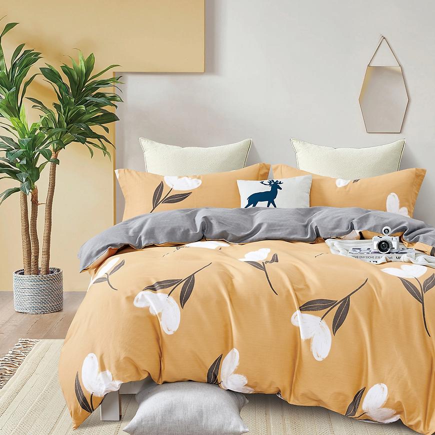 Bavlnená saténová posteľná bielizeň ALBS-M0010B 160x200