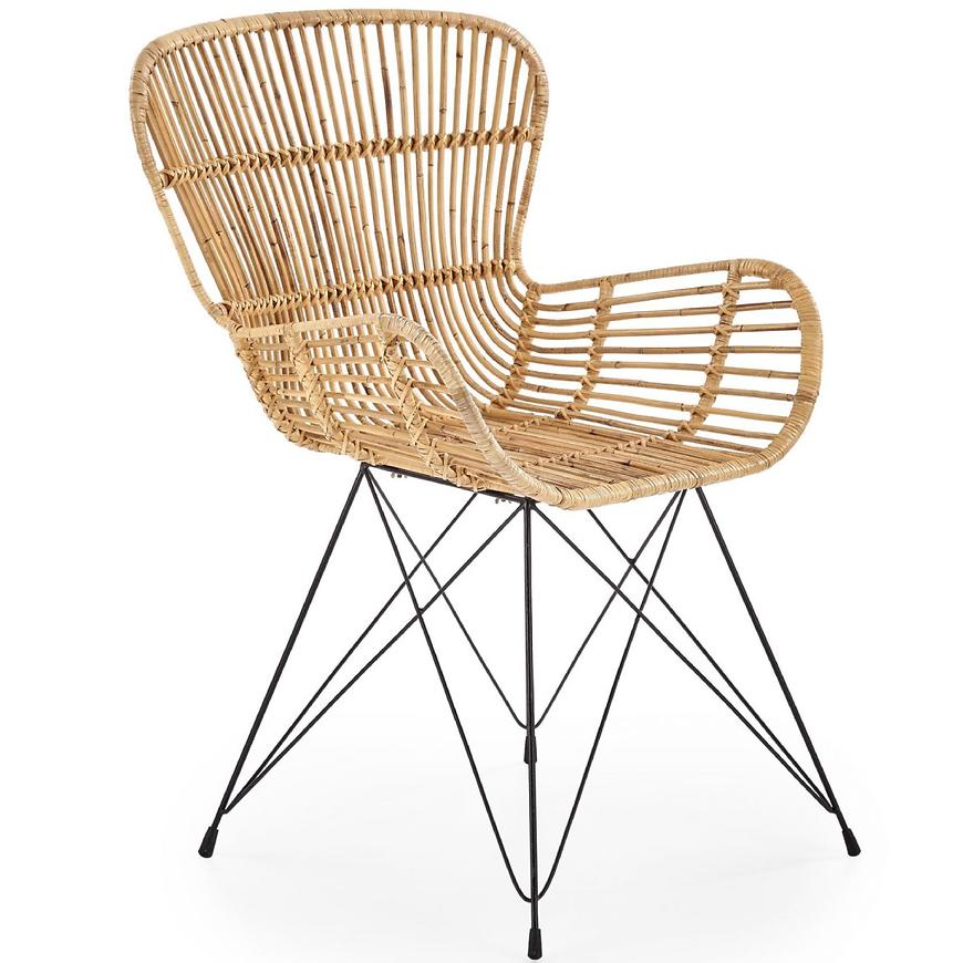 Stolička K335 Rattan/Kov Natural