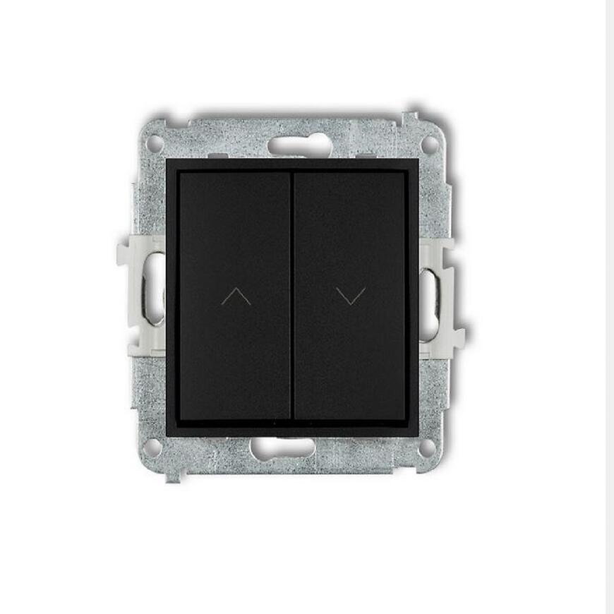 12MWP-8 Žalúziový vypínač čierny