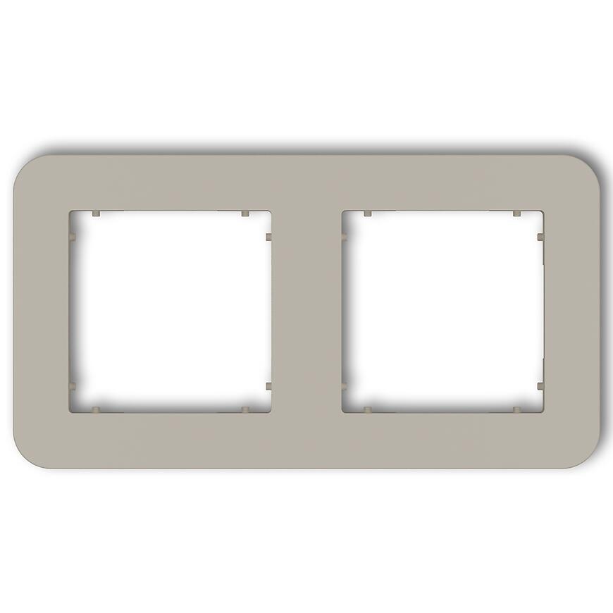 Rámček dvojitý zaoblený Mini Taupe