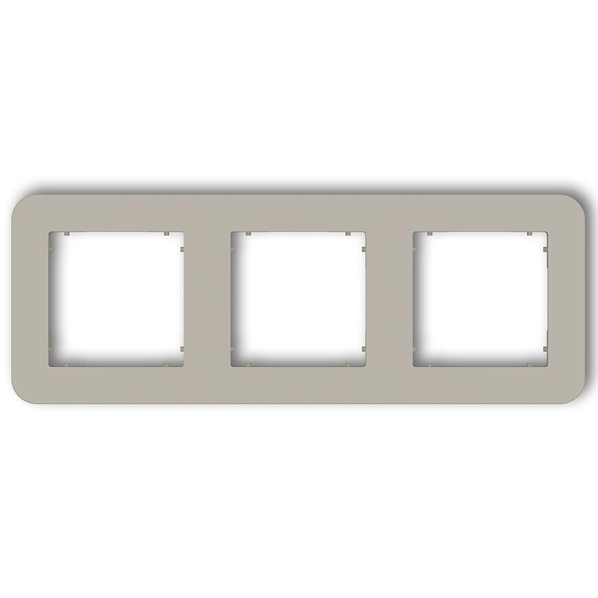 Rámček trojitý zaoblený Mini Taupe