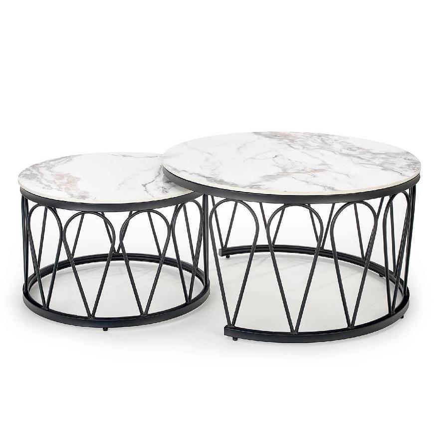 Konferenčný stolík Formosa biely mramor