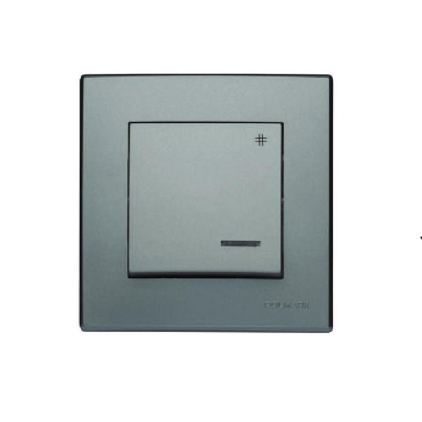 E-shop ŁP-4LS Krížový vypínač s podsvietením inox