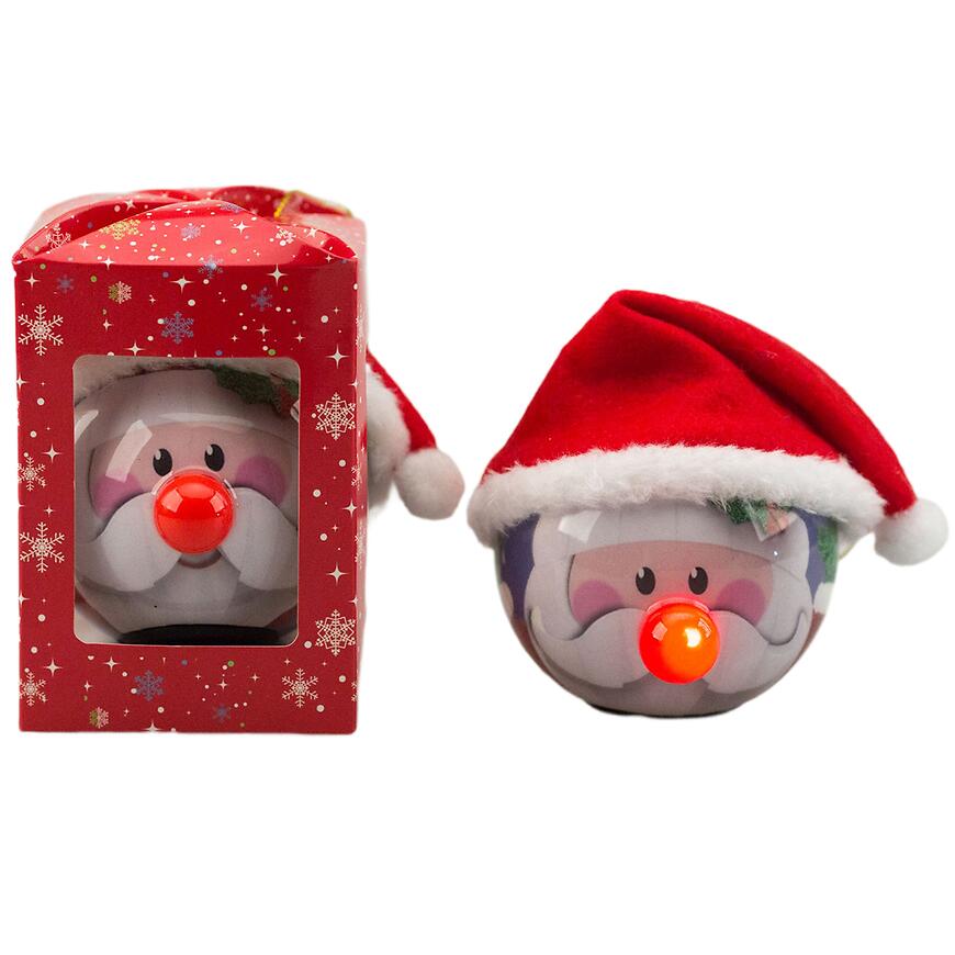 Vianočná LED guľa 8 cm 39843