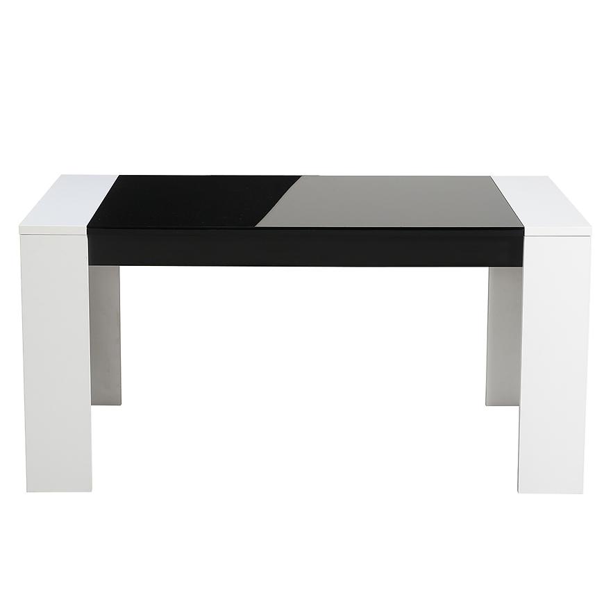 Stôl Toledo TS 155x90 biely/čierna 11008828
