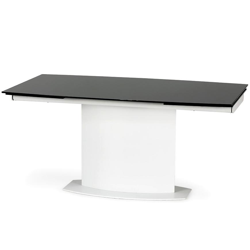 Rozkladací stôl Anderson 160/250x90cm Sklo/Oceľ – Čierna/Biely