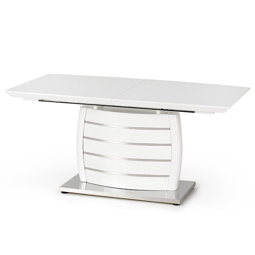 Rozkladací stôl Onyx 160/200x90cm Mdf/Oceľ – Biely