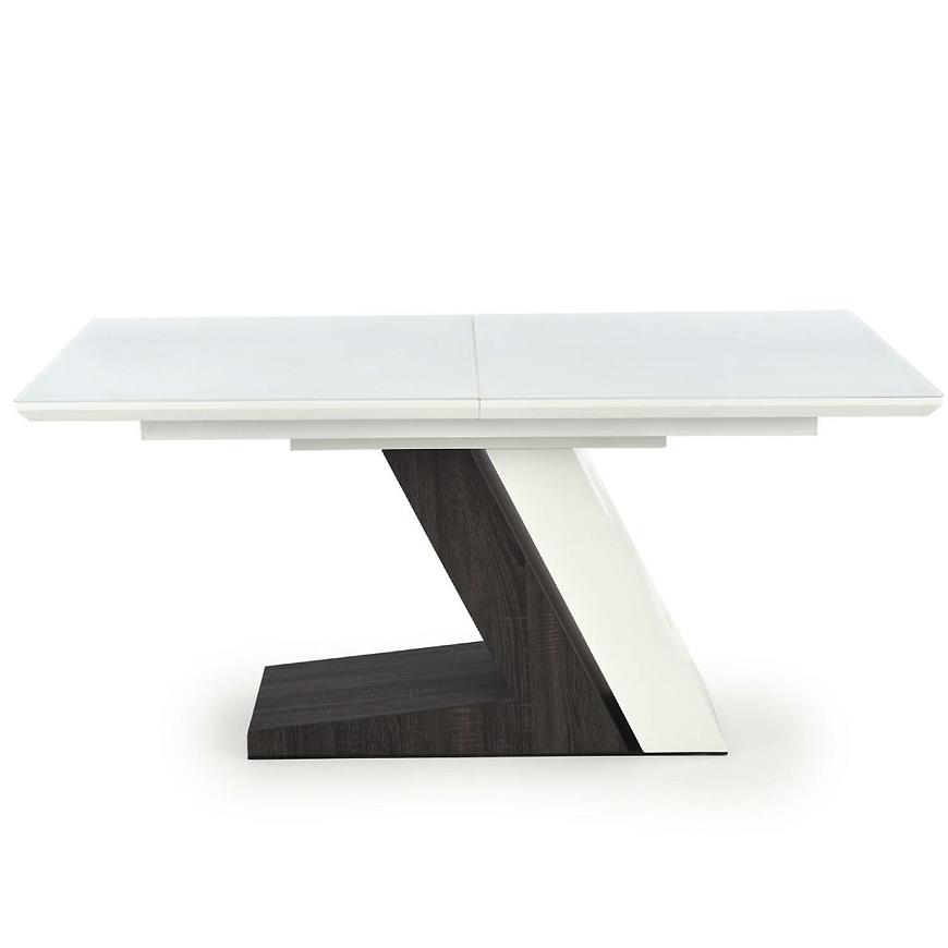 E-shop Rozkladací stôl Mortis 160/200x90cm Mdf – Biely/Tmavé Popolavý