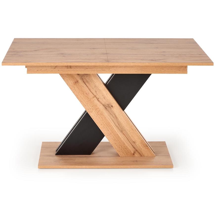 Rozkladací stôl Xarelto 130/175x85cm– Dub Wotan/Čierna