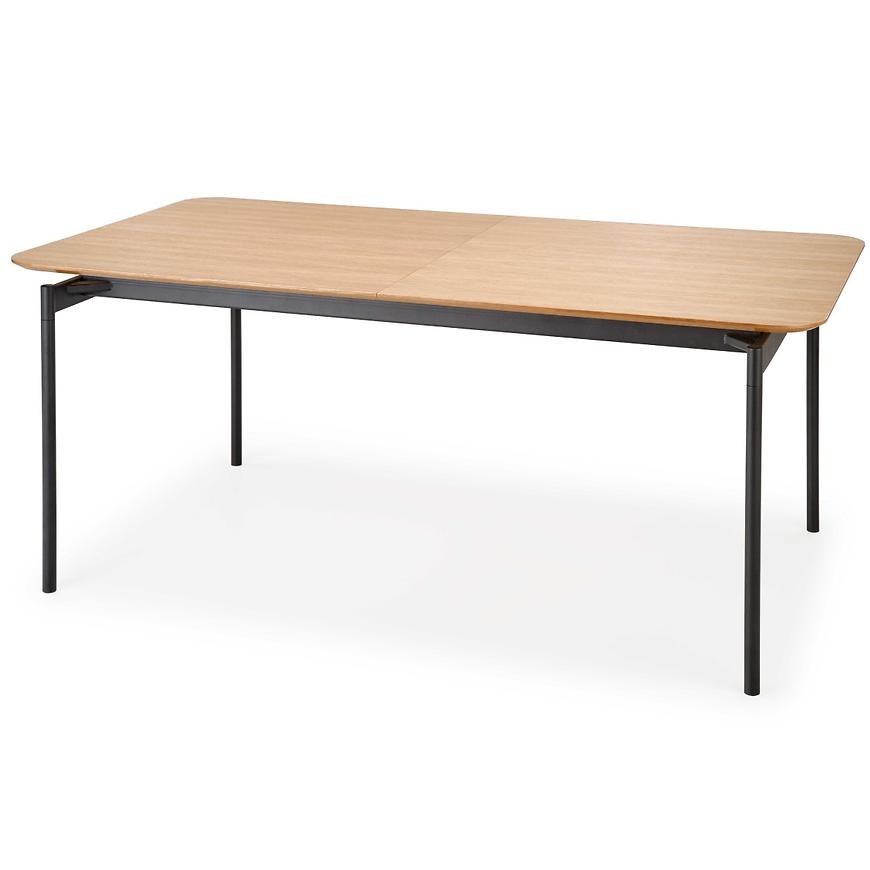 E-shop Rozkladací stôl Smart 170/250x100cm Mdf/Oceľ – Dub Naturalny/Čierna