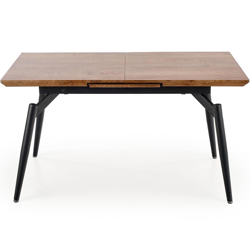 Rozkladací stôl Cambell 140/180x80cm Mdf/Oceľ – Dub Naturalny/Čierna