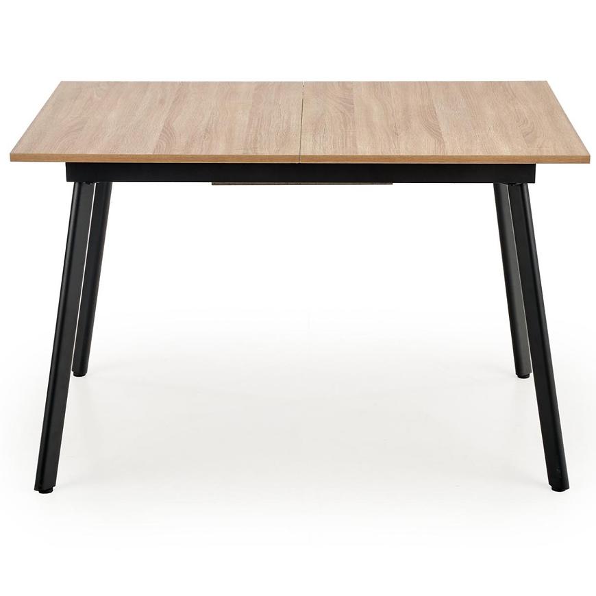 E-shop Rozkladací stôl Albon 120/160x80cm Mdf/Oceľ – Dub Sanoma/Popolavý/Čierna