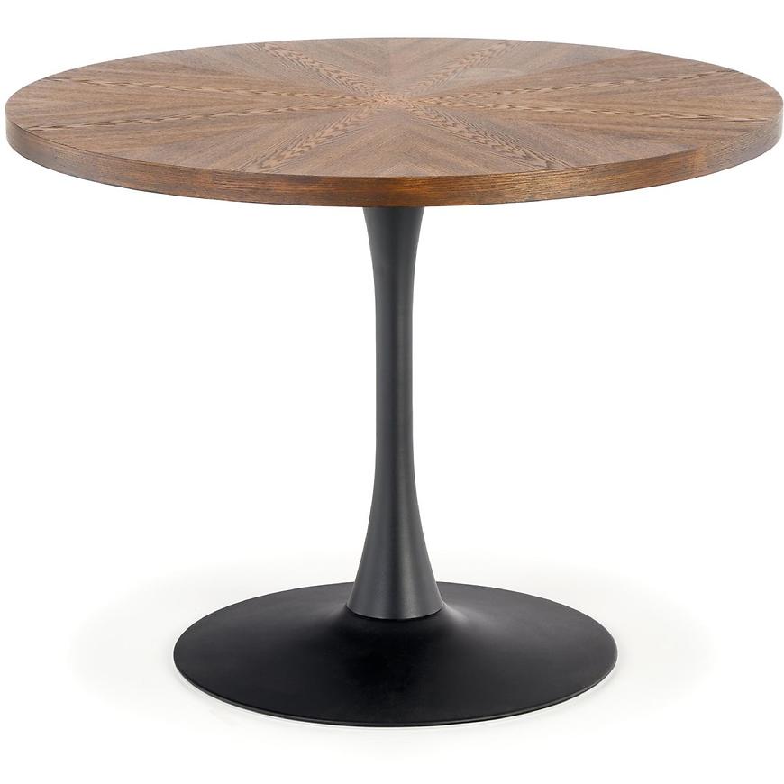 Stôl Carmelo 100 Mdf/Oceľ – Orechowy/Čierna