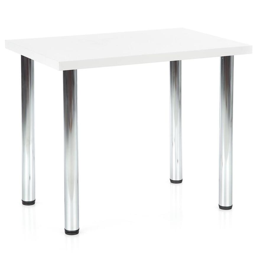 E-shop Stôl Modex A) 90x60 Doska/Oceľ – Biely Mat