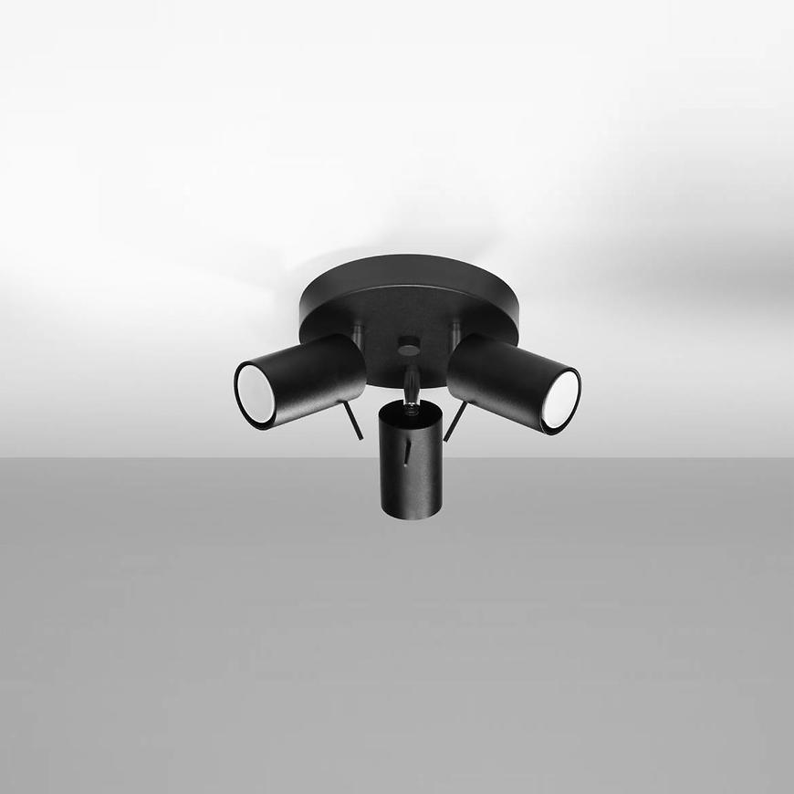 Stropná lampa Oregon 3P A-1016 čierna