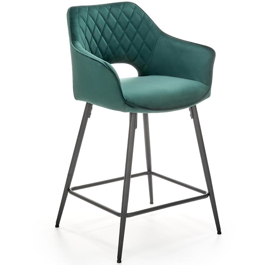 E-shop Barová Stolička H-107 Tmavozelený
