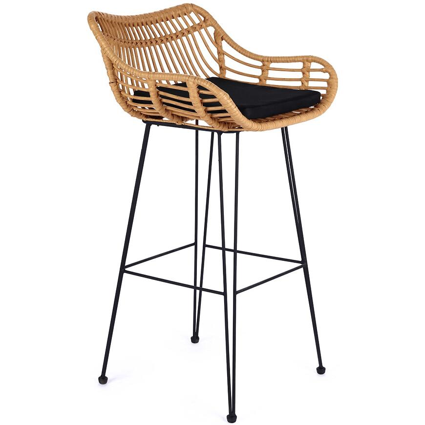 E-shop Barová Stolička H-105 prírodná/čierna