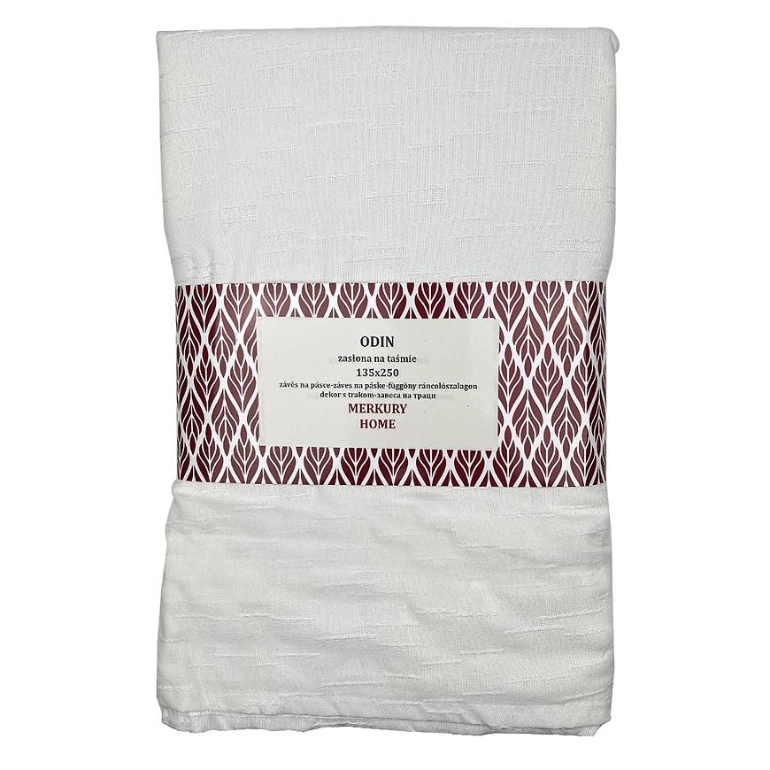 Záves Odin na páske 135x250 biela Merkury Home