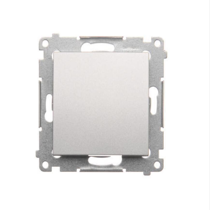 DW1/43 Jednopólový vypínač strieborný mat