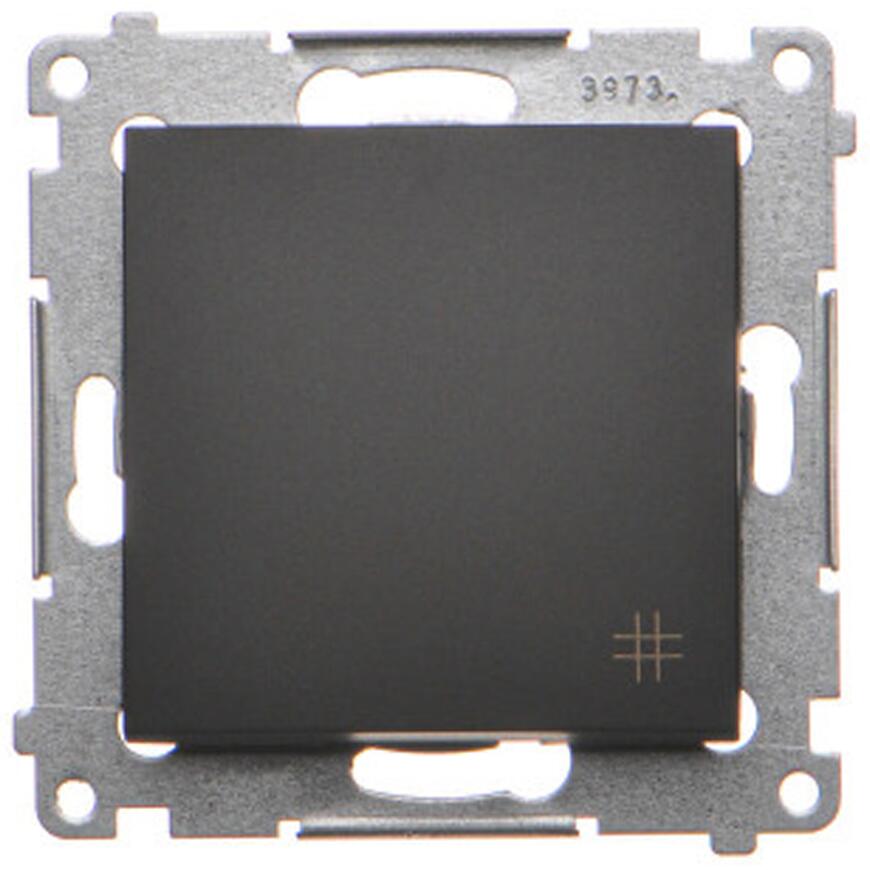 Krížový vypínač Simon54 Čierna