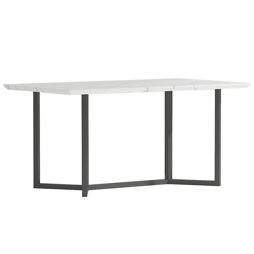 Stôl Marmaris 2203 160X90X75 mramor/čierna