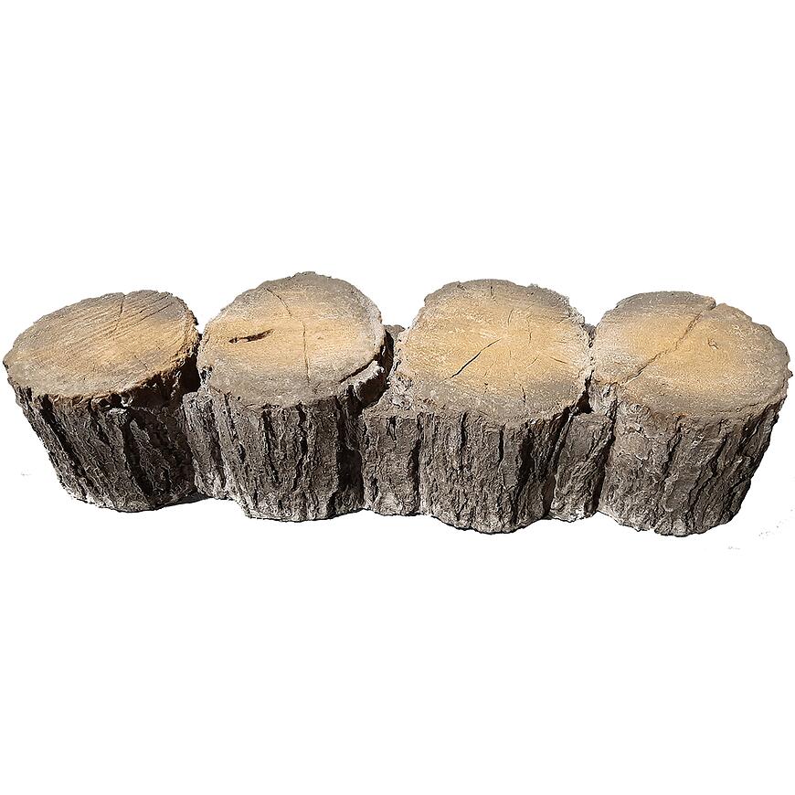 E-shop Záhradná obruba - imitácia dreva 36,4x10x8 cm