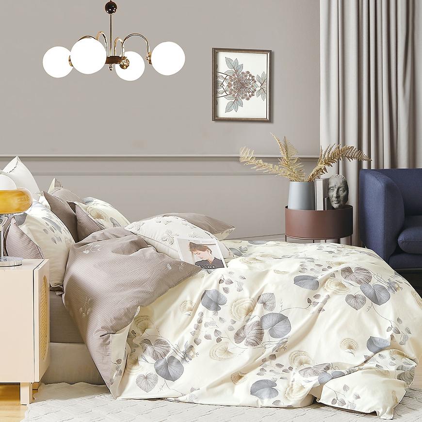 Bavlnená saténová posteľná bielizeň ALBS-M0031B 160x200
