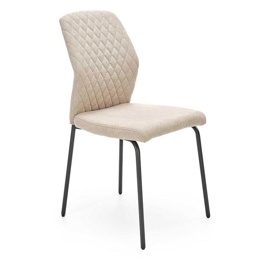 E-shop Stolička K461 tkanina/kov béž 46x56x92