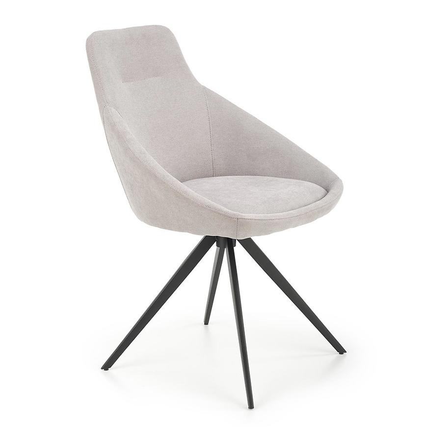 E-shop Stolička K431 tkanina/kov svetlý popol 55x54x84