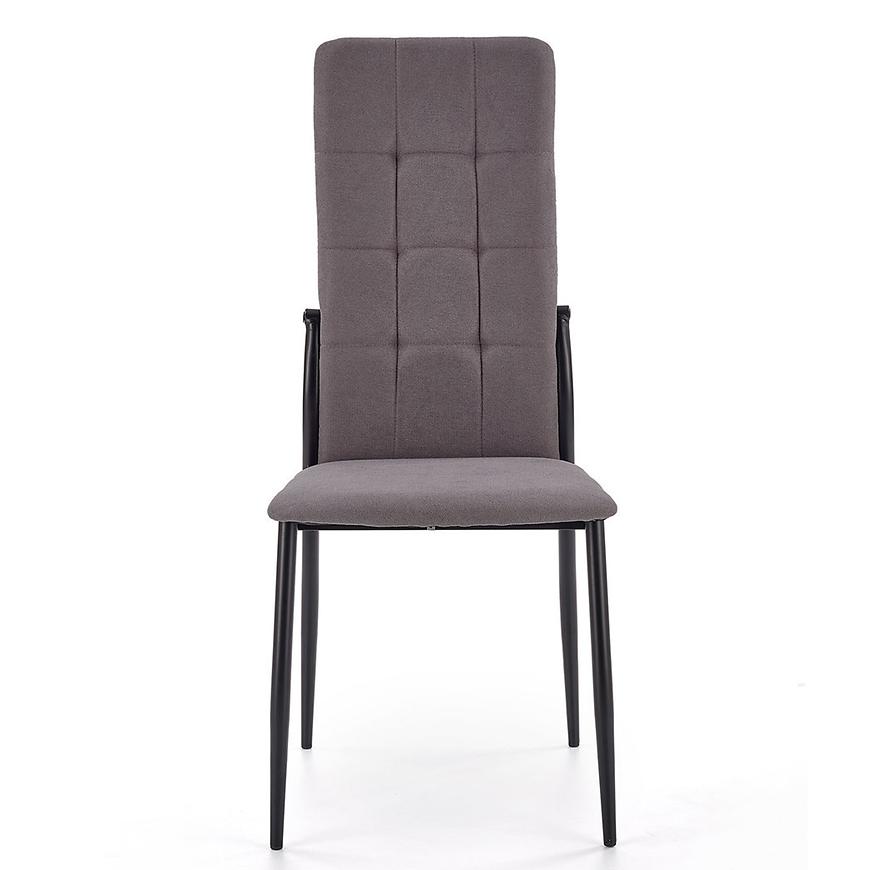 E-shop Stolička K334 tkanina/kov tmavý popol 45x54x103