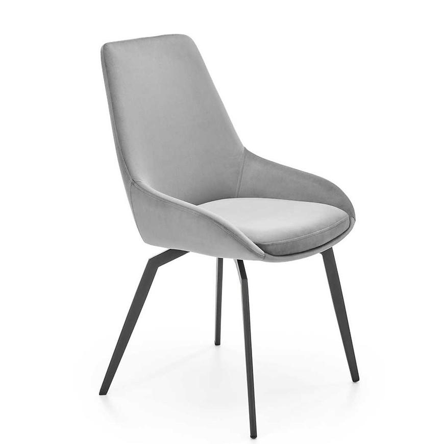 E-shop Stolička K479 velvet/kov popol 49x60x91