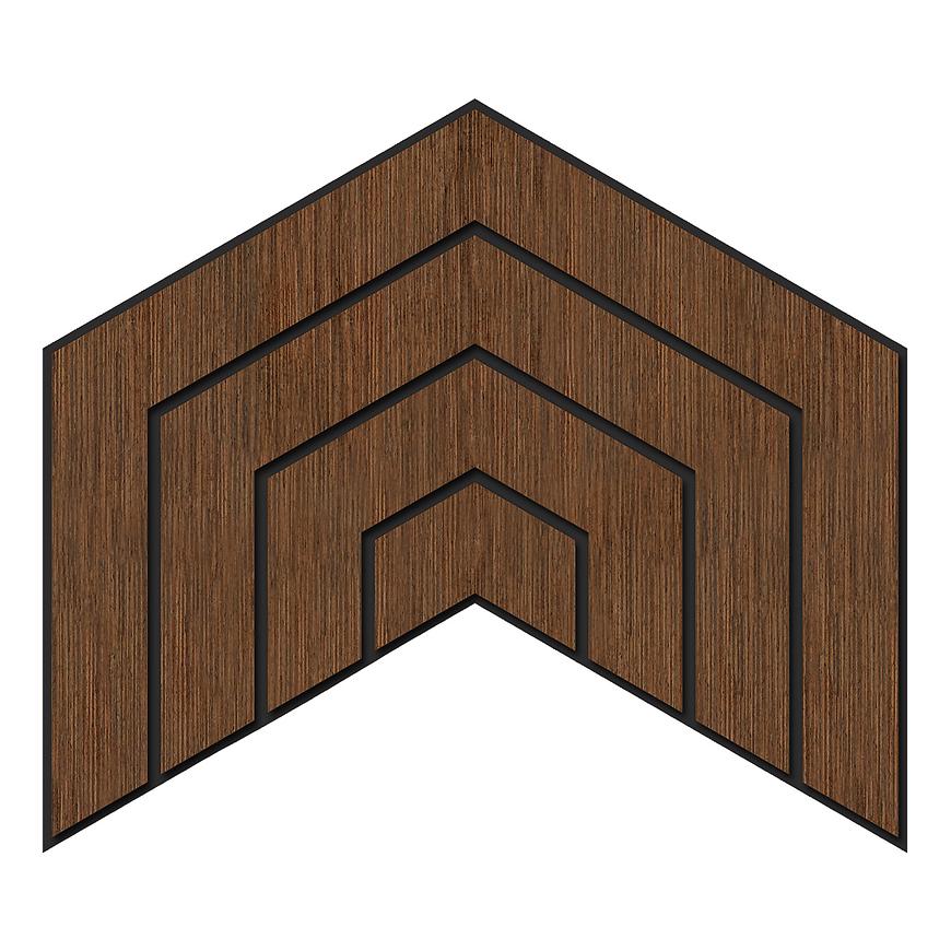 Panel frézovaný Dome wenge MDF